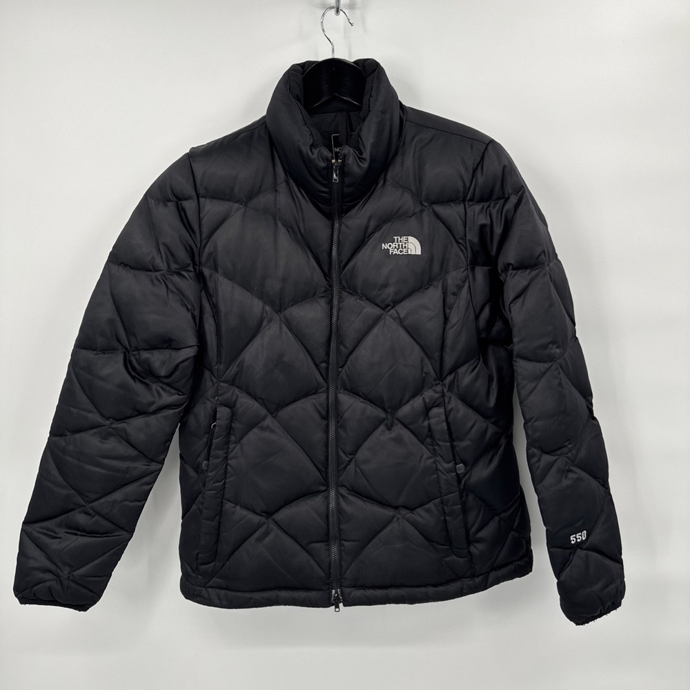 The North Face 550 Fill Aconcagua Quilted Black Down Puffer Jacket Women's XL